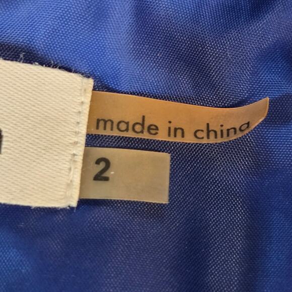 Calvin Klein Blue Fit & Flare Dress Women’s Size 2 Sleeveless Lined Cocktail - Picture 5 of 11